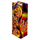 青、黄、金ゴールドミニ球 ワインギフトバッグ (正面アングル)