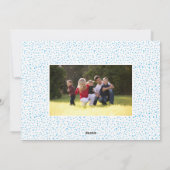 青、黒の新年応援2023 6写真コラージュ シーズンカード (裏面)