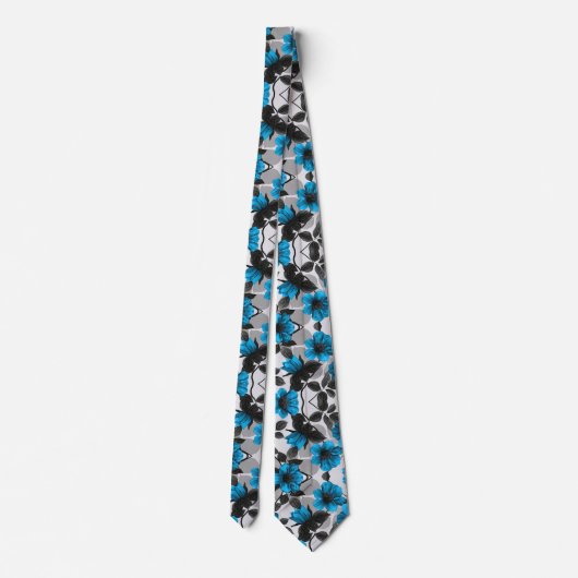 青（黒） ネクタイ (裏面)