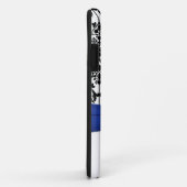 青、黒、白のダマスクiPhone 5ケース Case-Mate iPhoneケース (裏面/右)