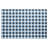 青、黒、白のチェッカーボード模様の織物 ファブリック (ヤード)