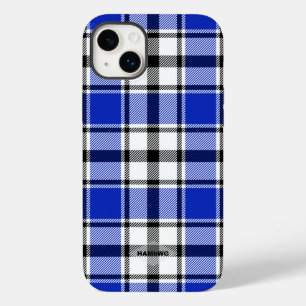 青、黒、白のプレイドIphoneケースHAMbWG Case-Mate iPhone 14 Plusケース