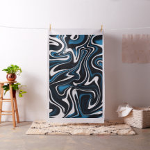 青、黒、白の渦巻き