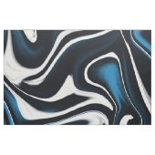 青、黒、白の渦巻き ファブリック (ファットクウォーター)