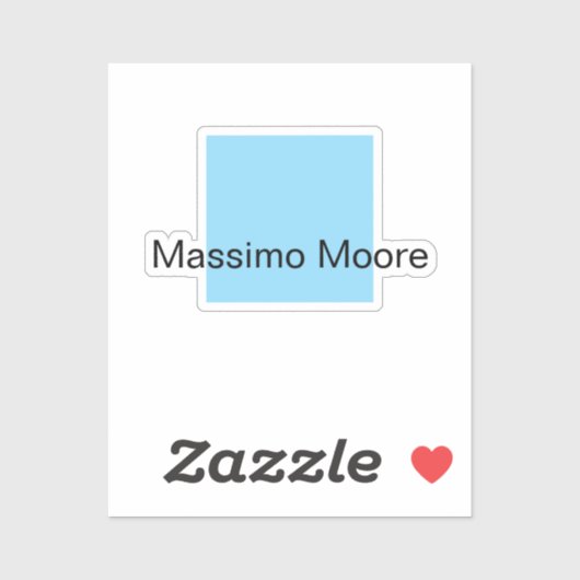 青 黒 白 シンプル エレガント オリジナル ネーム シール (シート)