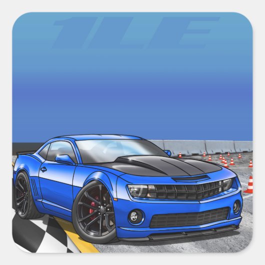 青_1LE スクエアシール (正面)