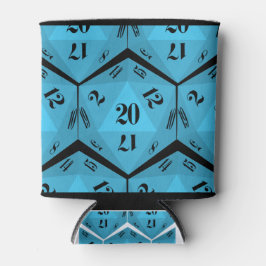 青–20辺 – サイコロパターン 缶クーラー