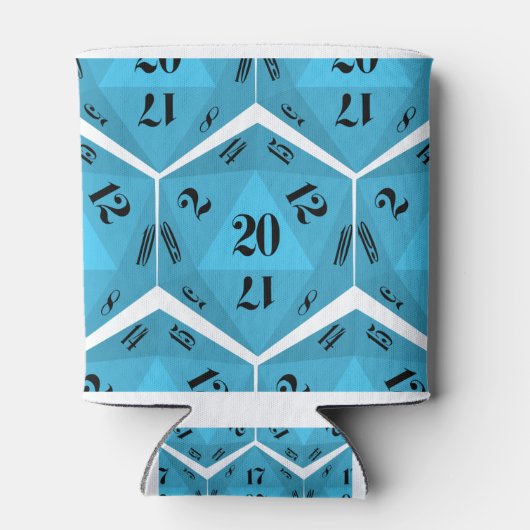 青–20辺 – サイコロパターン 缶クーラー (裏面)