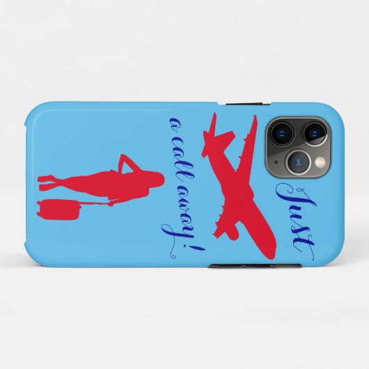 青 Case-Mate iPhoneケース (裏面(横))