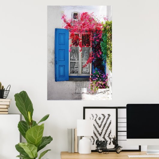 青(_S) ポスター (ホームオフィス)