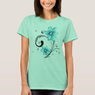 青 Tシャツ
