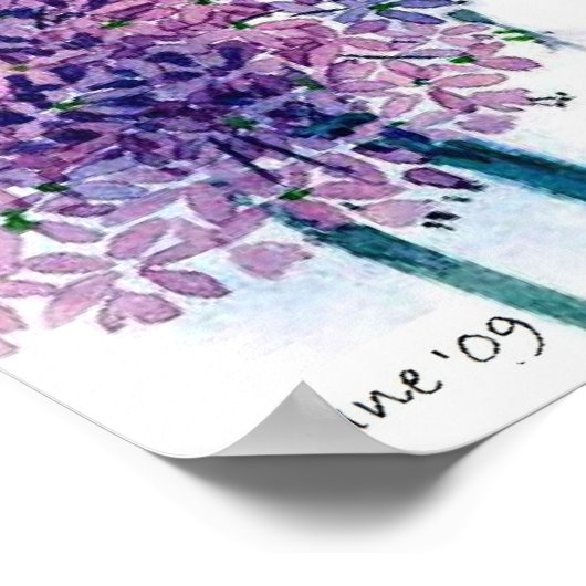 青（u水色） ポスター (角)