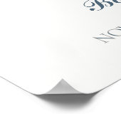 青A新しいチャプターブックボトルベビーシャワーへようこそ ポスター (角)