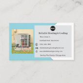 青ACユニット加熱冷却Hvac名刺 名刺 (正面)