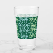 青gr雪片クリスマスパターン雪のパターン タンブラーグラス (裏面)