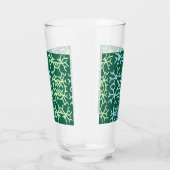 青gr雪片クリスマスパターン雪のパターン タンブラーグラス (右)