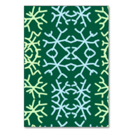 青gr雪片クリスマスパターン雪のパターン テーブルナンバー