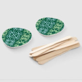 青gr雪片クリスマスパターン雪のパターン ハンドファン (組立なし)