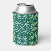 青gr雪片クリスマスパターン雪のパターン 缶クーラー (缶裏面)