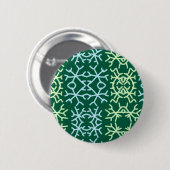 青gr雪片クリスマスパターン雪のパターン 缶バッジ (正面&裏面)