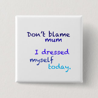 青Iは自分自身に今日ボタンがかかります服を着せました 缶バッジ