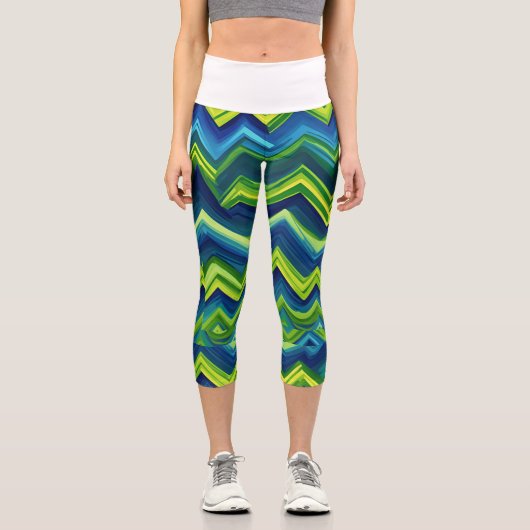 青n緑 カプリレギンス (正面)