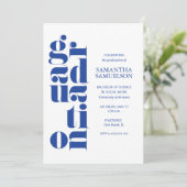 青No写真卒業 招待状 (スタンド正面)