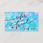 青opalテクスチャ参照カード 名刺 (正面)