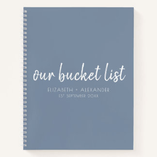 青Our Bucket List Cooles Keepsake Journal ノートブック
