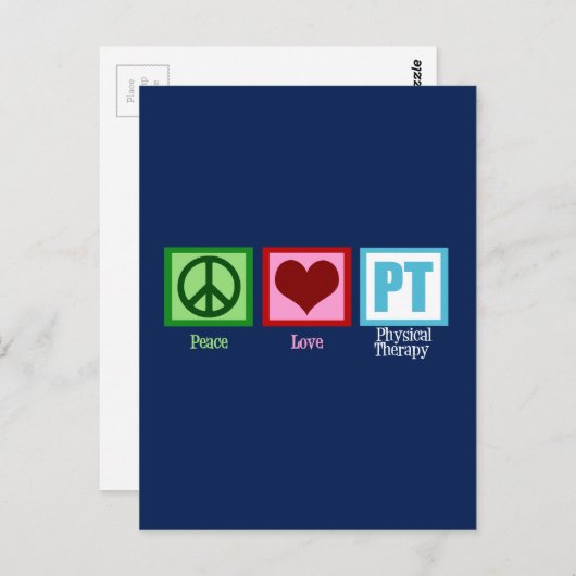 青PT ポストカード (正面/裏面)