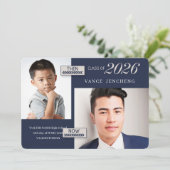 青Then and Now 2 Photo 2023卒業 招待状 (スタンド正面)