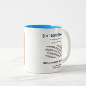 青throatedハチドリのツートーンマグ ツートーンマグカップ (正面右)