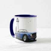 青TR6 マグカップ (正面左)