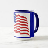 青USA マグカップ (正面右)