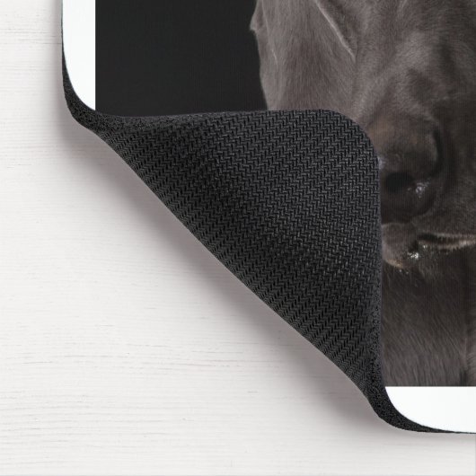 青Weimaraner マウスパッド (コーナー)