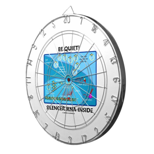 静かがあって下さい! 消音装置のRNAの内部(分子生物学) ダーツボード (正面右)