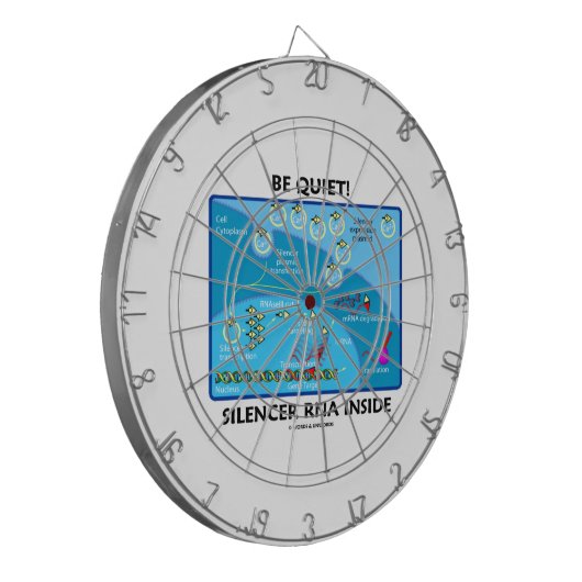 静かがあって下さい! 消音装置のRNAの内部(分子生物学) ダーツボード (正面左)