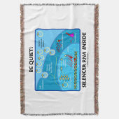 静かがあって下さい! 生物学のアドバイスのユーモアの中の消音装置のRNA スローブランケット (正面縦)