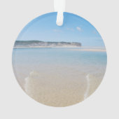 静かであれ、神は我が神であることを知れ、詩篇46 オーシャンビーチ オーナメント (裏面)