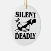 静かでしかし致命的な石弓の狩り セラミックオーナメント (右)