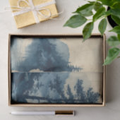 静かでガラス色の川のある美しい風景 薄葉紙 (ギフト)