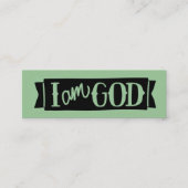 静かで知っているミニ聖なる書物、 経典通話カード スキニー名刺 (正面)