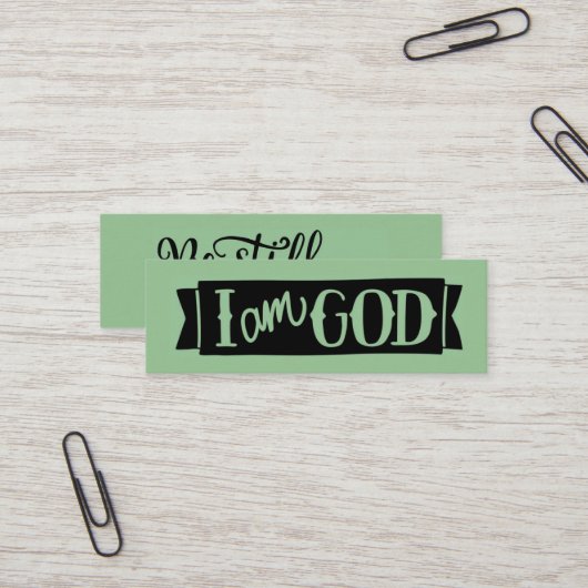 静かで知っているミニ聖なる書物、 経典通話カード スキニー名刺 (正面/裏面インサイチュ)