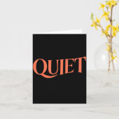 静かで笑顔なら逃げるべきかもよ カード (黄色い花)