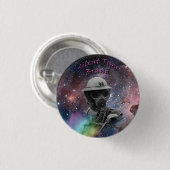 静かで覆小さいボタン 缶バッジ (正面&裏面)