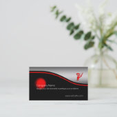 静かで赤い忍者の暗殺者、赤い点、金属一見 名刺 (スタンド正面)