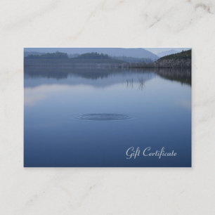 静かで青い水のギフト券のさざ波 割引カード