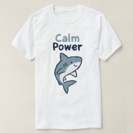 静かなる力のサメ Tシャツ