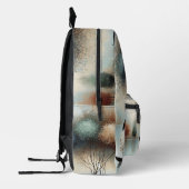 静かなウォーターズデザイナーバックパックの横 プリントバックパック (左)