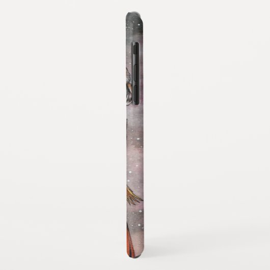 静かなエンバーフェアリーとフクロウのファンタジーアート Case-Mate iPhoneケース (裏面/左)